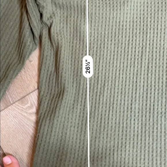 American Eagle waffle knit soft & sexy plush top - Picture 4 of 4